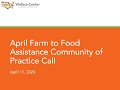 Thumbnail for April F2FA CoP - LFPA Conversation with the USDA