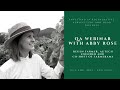 Thumbnail for QA Webinar with Abby Rose on agtech - Investing in Regenerative Agriculture and Food