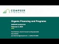 Thumbnail for Organic Financing and Programs